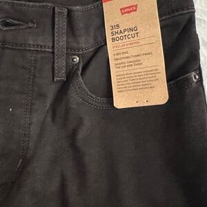 Levi's Black Shaping Bootcut Jeans for Women